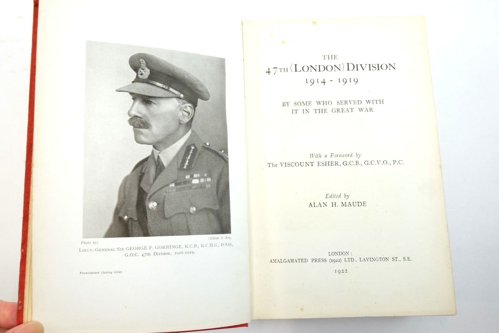 Photo of THE 47TH (LONDON) DIVISION 1914-1919 written by Maude, Alan H.
et al, published by The Amalgamated Press Limited (STOCK CODE: 2137384)  for sale by Stella & Rose's Books