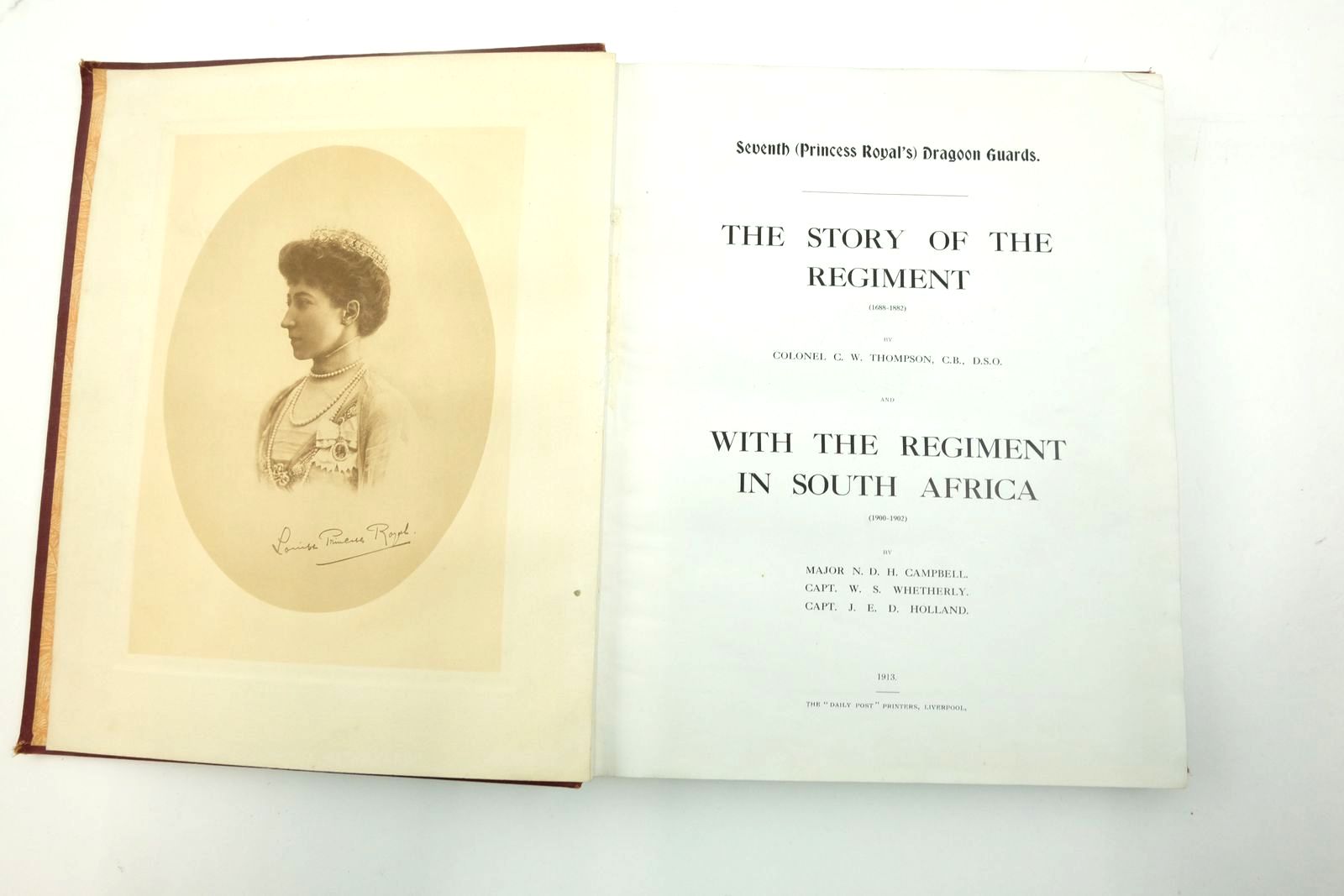 Photo of SEVENTH (PRINCESS ROYAL'S) DRAGOON GUARDS: THE STORY OF THE REGIMENT (1688-1882) AND WITH THE REGIMENT IN SOUTH AFRICA (1900-1902) written by Thompson, C.W.
Campbell, N.D.H.
Whetherly, W.S.
Holland, J.E.D. (STOCK CODE: 2137722)  for sale by Stella & Rose's Books