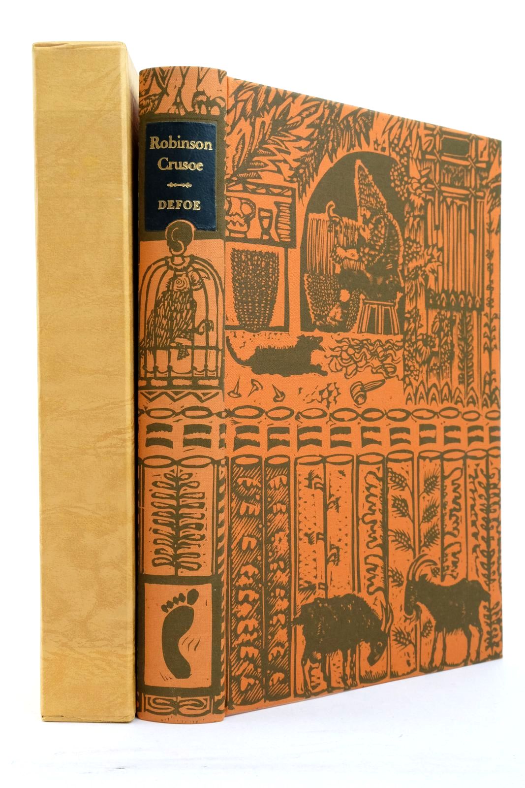 Photo of ROBINSON CRUSOE written by Defoe, Daniel illustrated by Lawrence, John published by Folio Society (STOCK CODE: 2138164)  for sale by Stella & Rose's Books