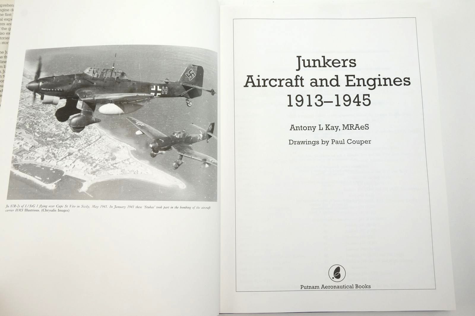 Photo of JUNKERS AIRCRAFT AND ENGINES 1913-1945 written by Kay, Antony L. illustrated by Couper, Paul published by Putnam Aeronautical Books (STOCK CODE: 2138496)  for sale by Stella & Rose's Books