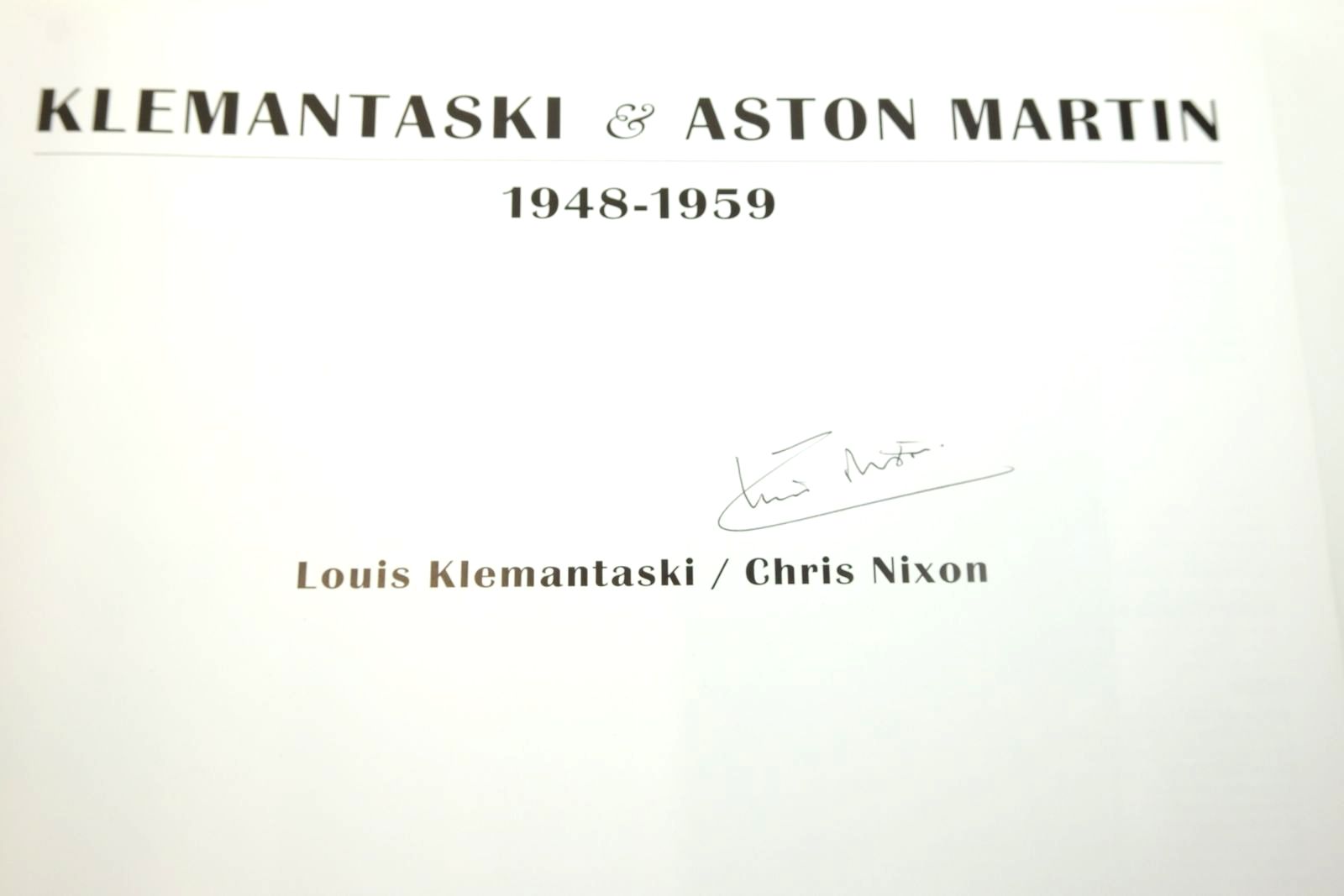 Photo of KLEMANTASKI & ASTON MARTIN 1948-1959 written by Klemantaski, Louis
Nixon, Chris published by Automobilia (STOCK CODE: 2139327)  for sale by Stella & Rose's Books