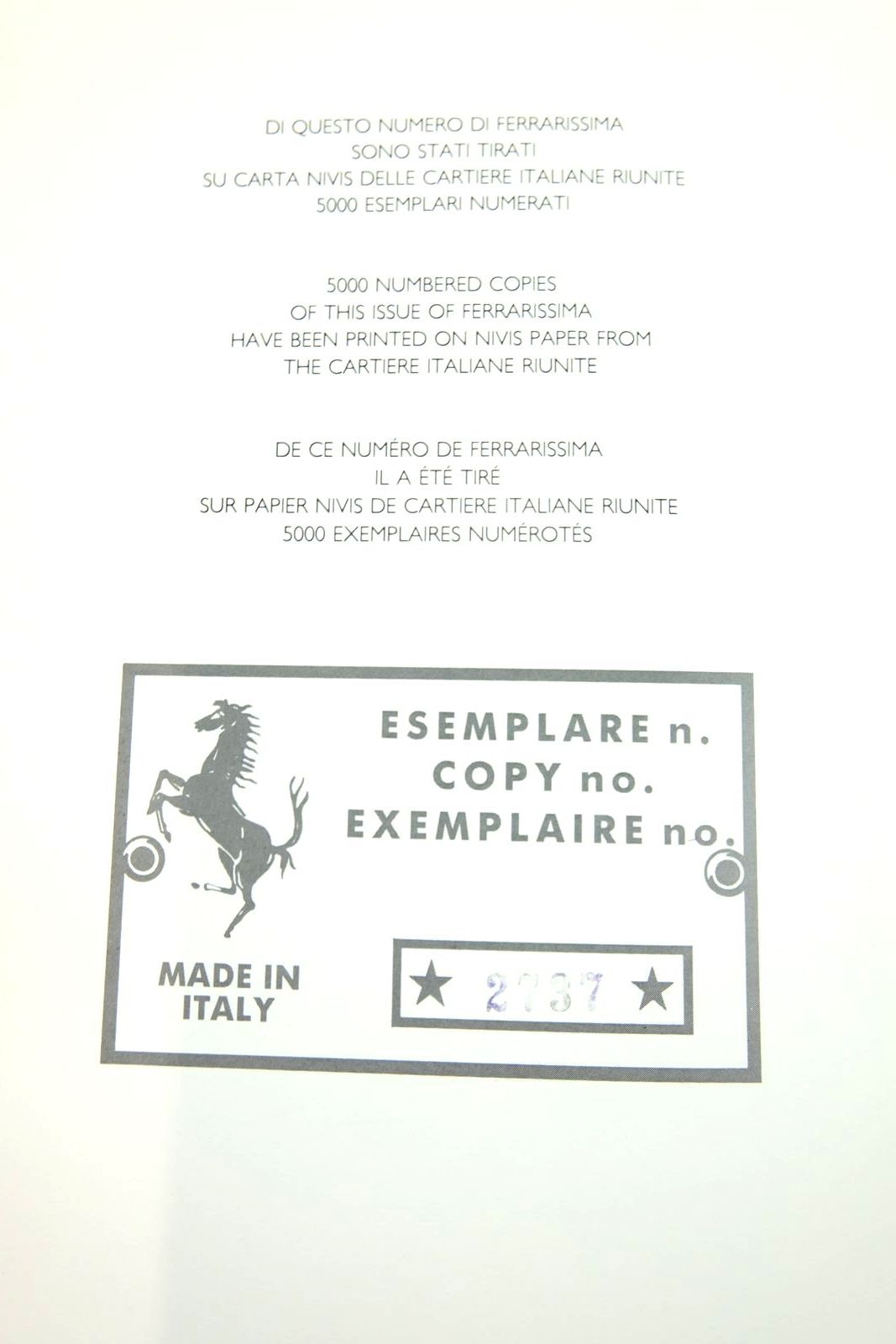 Photo of FERRARISSIMA 2 written by Madaro, Giancenzo published by Automobilia (STOCK CODE: 2139329)  for sale by Stella & Rose's Books
