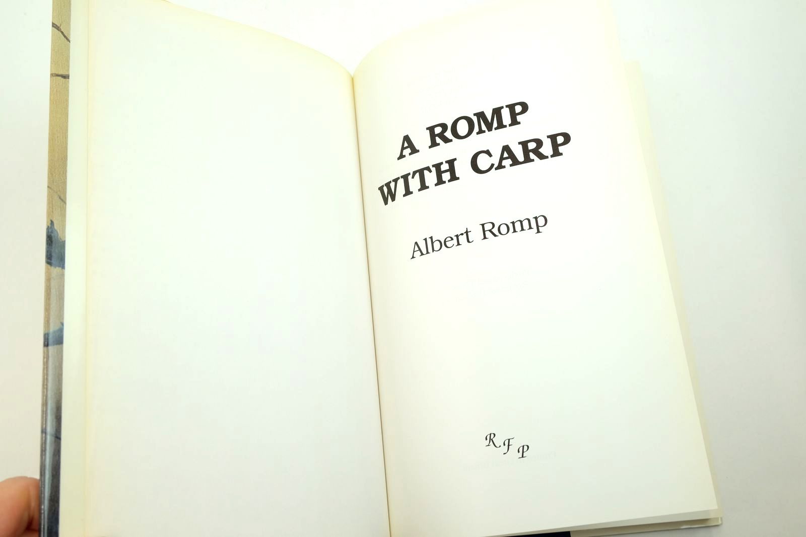 Photo of A ROMP WITH CARP written by Romp, Albert published by Rompford Publications (STOCK CODE: 2139671)  for sale by Stella & Rose's Books