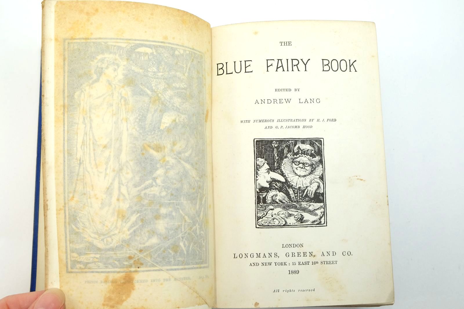 Photo of THE BLUE FAIRY BOOK written by Lang, Andrew illustrated by Ford, H.J. published by Longmans, Green & Co. (STOCK CODE: 2139762)  for sale by Stella & Rose's Books