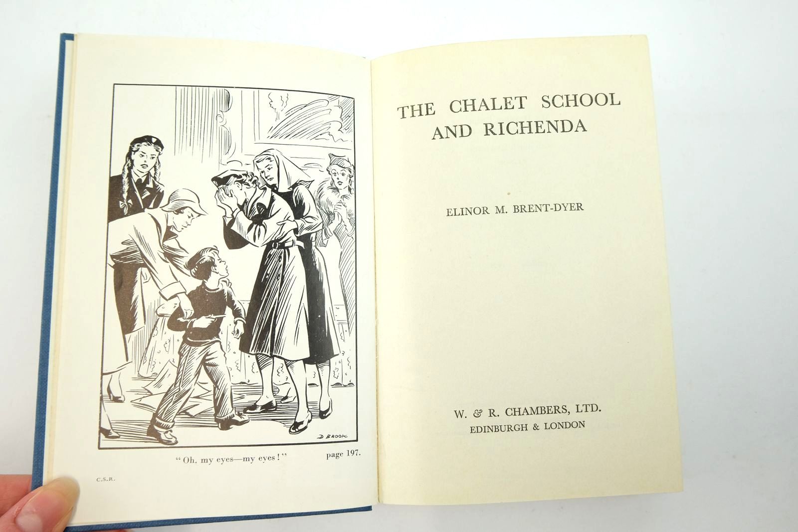 Photo of THE CHALET SCHOOL AND RICHENDA written by Brent-Dyer, Elinor M. illustrated by Brook, D. published by W. & R. Chambers Limited (STOCK CODE: 2140016)  for sale by Stella & Rose's Books