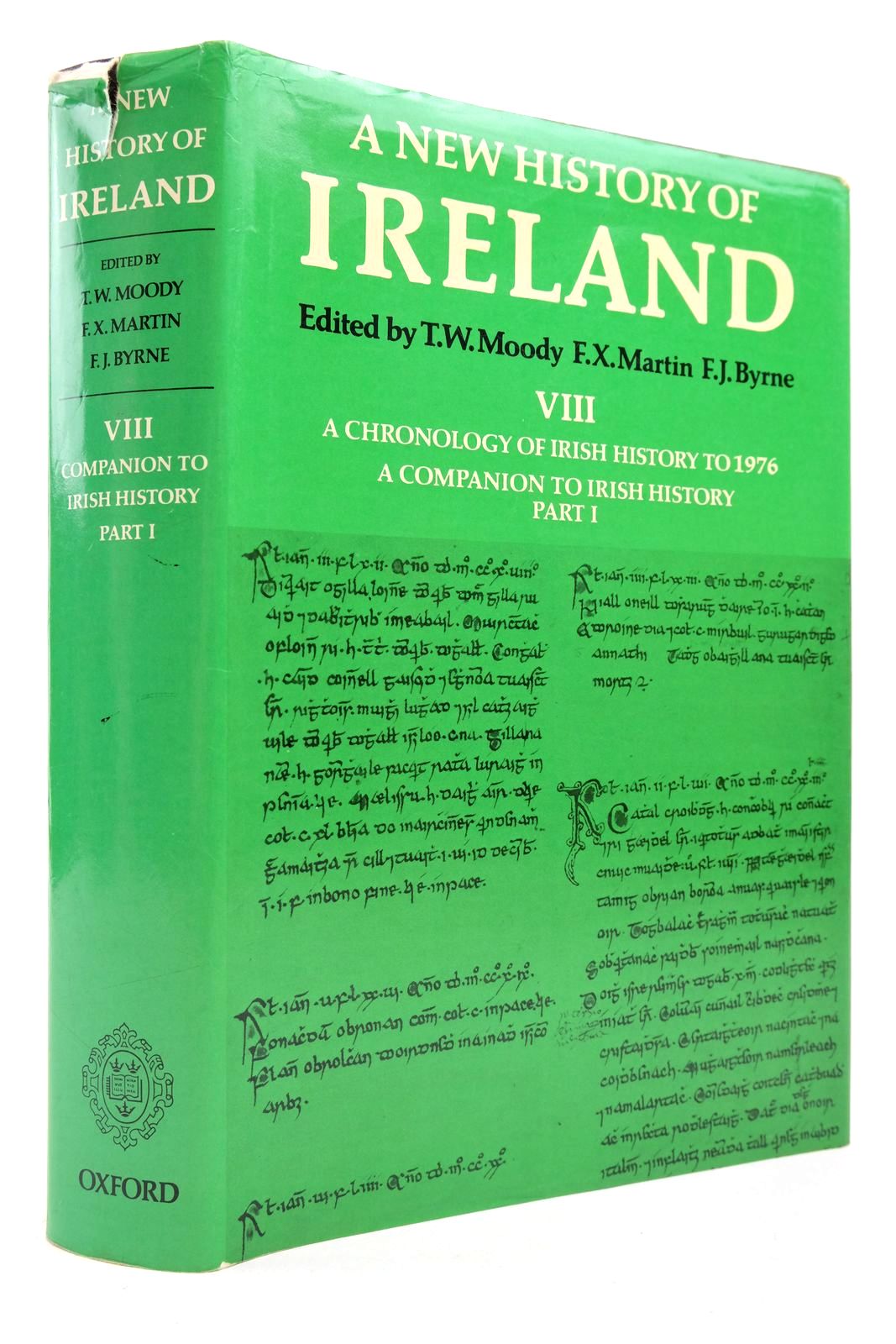 Photo of A NEW HISTORY OF IRELAND VIII: A CHRONOLOGY OF IRISH HISTORY TO 1976 written by Moody, T.W. Martin, F.X. Byrne, F.J. published by Oxford at the Clarendon Press (STOCK CODE: 2140525)  for sale by Stella & Rose's Books