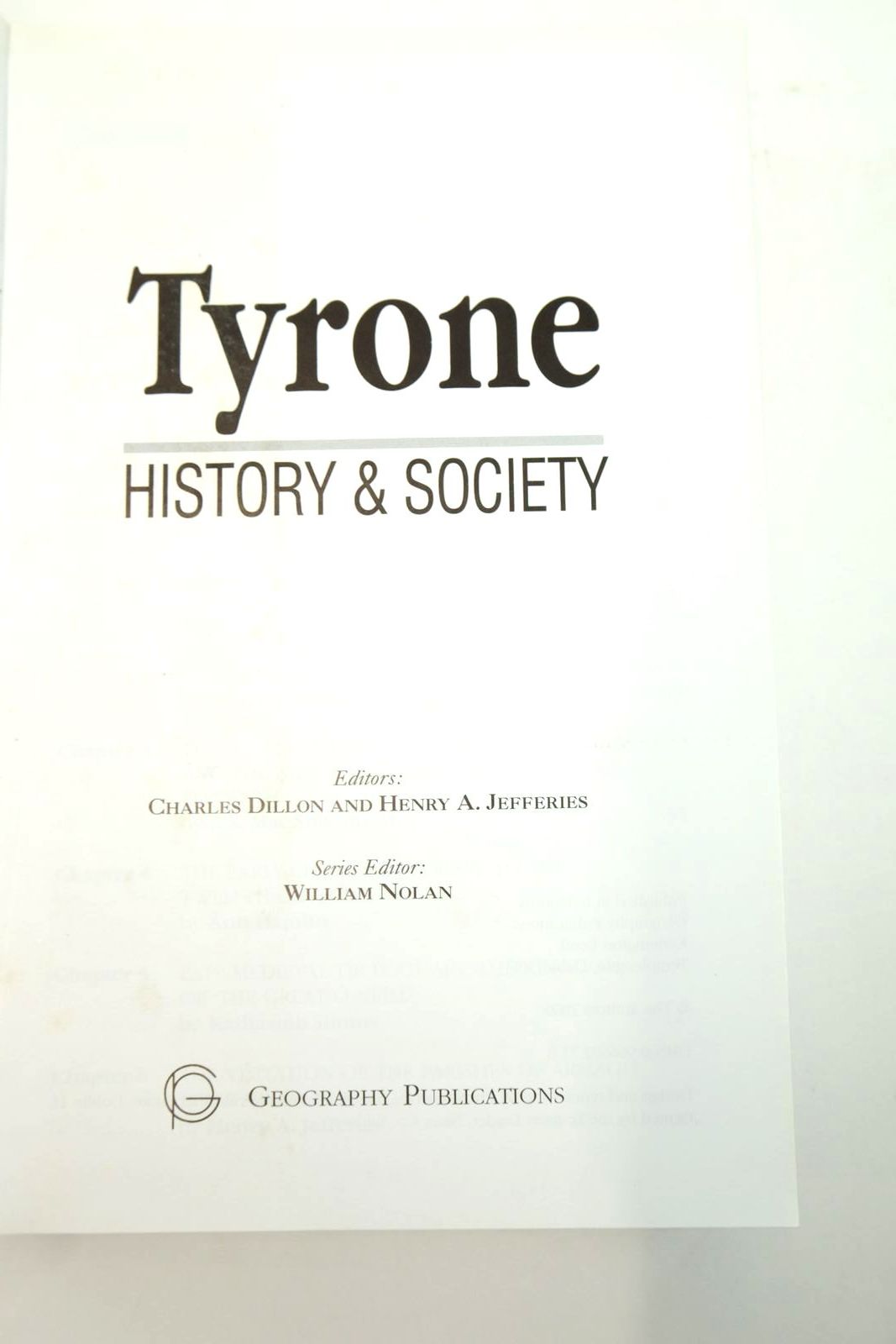 Photo of TYRONE: HISTORY & SOCIETY written by Dillon, Charles
Nolan, William
Jefferies, Henry A.
et al, published by Geography Publications (STOCK CODE: 2140608)  for sale by Stella & Rose's Books