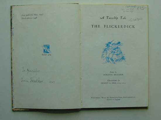 Photo of THE FLICKERDICK written by Richards, Dorothy illustrated by Aris, Ernest A. published by Wills & Hepworth Ltd. (STOCK CODE: 436310)  for sale by Stella & Rose's Books