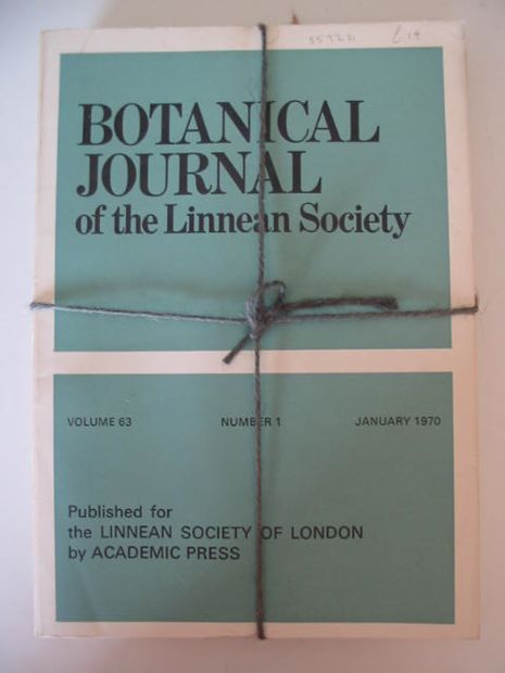 Photo of BOTANICAL JOURNAL OF THE LINNEAN SOCIETY VOLUME 63 published by Academic Press (STOCK CODE: 559271)  for sale by Stella & Rose's Books