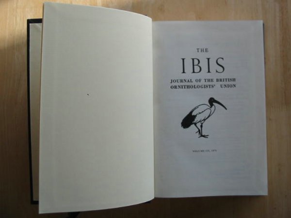 Photo of THE IBIS VOLUME 118- Stock Number: 575451