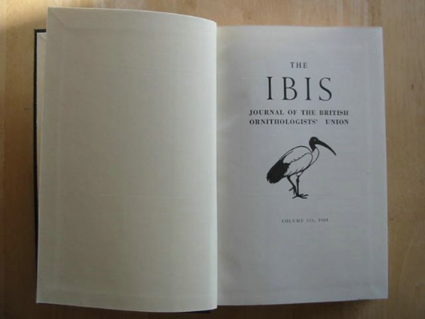 Photo of THE IBIS VOLUME 111- Stock Number: 575452