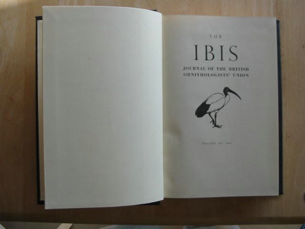Photo of THE IBIS VOLUME 105- Stock Number: 575453