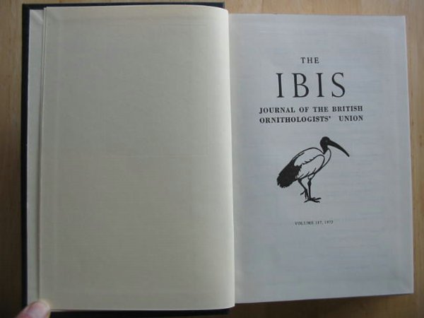 Photo of THE IBIS VOLUME 117- Stock Number: 575462