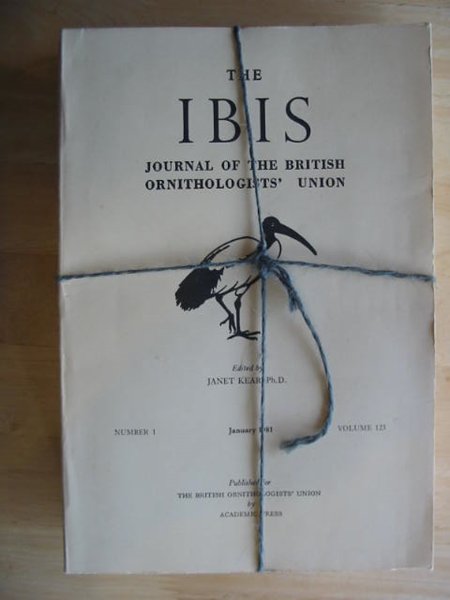 Photo of THE IBIS VOLUME 123 published by British Ornithologists' union (STOCK CODE: 575694)  for sale by Stella & Rose's Books