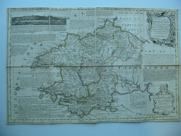Photo of AN ACCURATE MAP OF CARDIGANSHIRE AND AN ACCURATE MAP OF PEMBROKESHIRE written by Kitchin, Thomas published by Carington Bowles (STOCK CODE: 586163)  for sale by Stella & Rose's Books