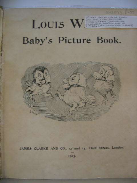 Photo of LOUIS WAIN'S BABY'S PICTURE BOOK illustrated by Wain, Louis published by James Clarke & Co. (STOCK CODE: 593893)  for sale by Stella & Rose's Books