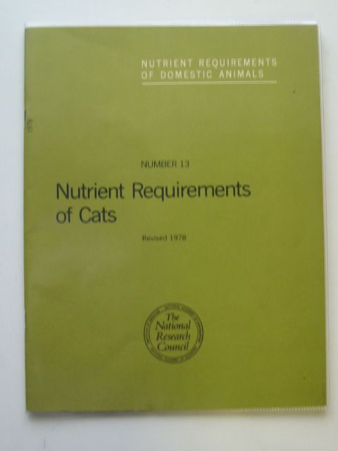 Photo of NUTRIENT REQUIREMENTS OF CATS published by National Academy Of Sciences (STOCK CODE: 626376)  for sale by Stella & Rose's Books