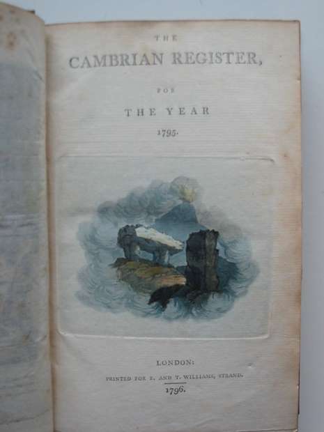 Photo of THE CAMBRIAN REGISTER FOR THE YEAR 1795 & 1796 & 1818(3 VOLUMES) published by E. And T. Williams (STOCK CODE: 627232)  for sale by Stella & Rose's Books