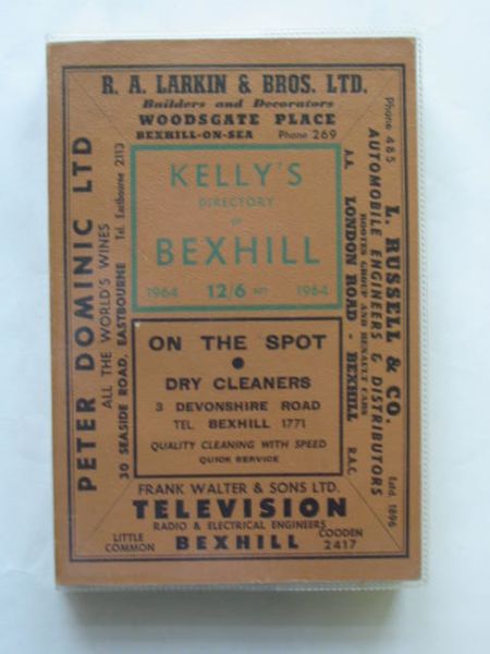 Photo of KELLY'S DIRECTORY OF BEXHILL published by Kelly's Directories Ltd. (STOCK CODE: 628264)  for sale by Stella & Rose's Books