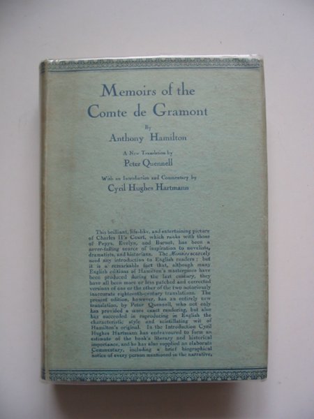 Photo of MEMOIRS OF THE COMTE DE GRAMONT written by Hamilton, Anthony Quennell, Peter published by George Routledge &amp; Sons Ltd. (STOCK CODE: 653584)  for sale by Stella & Rose's Books