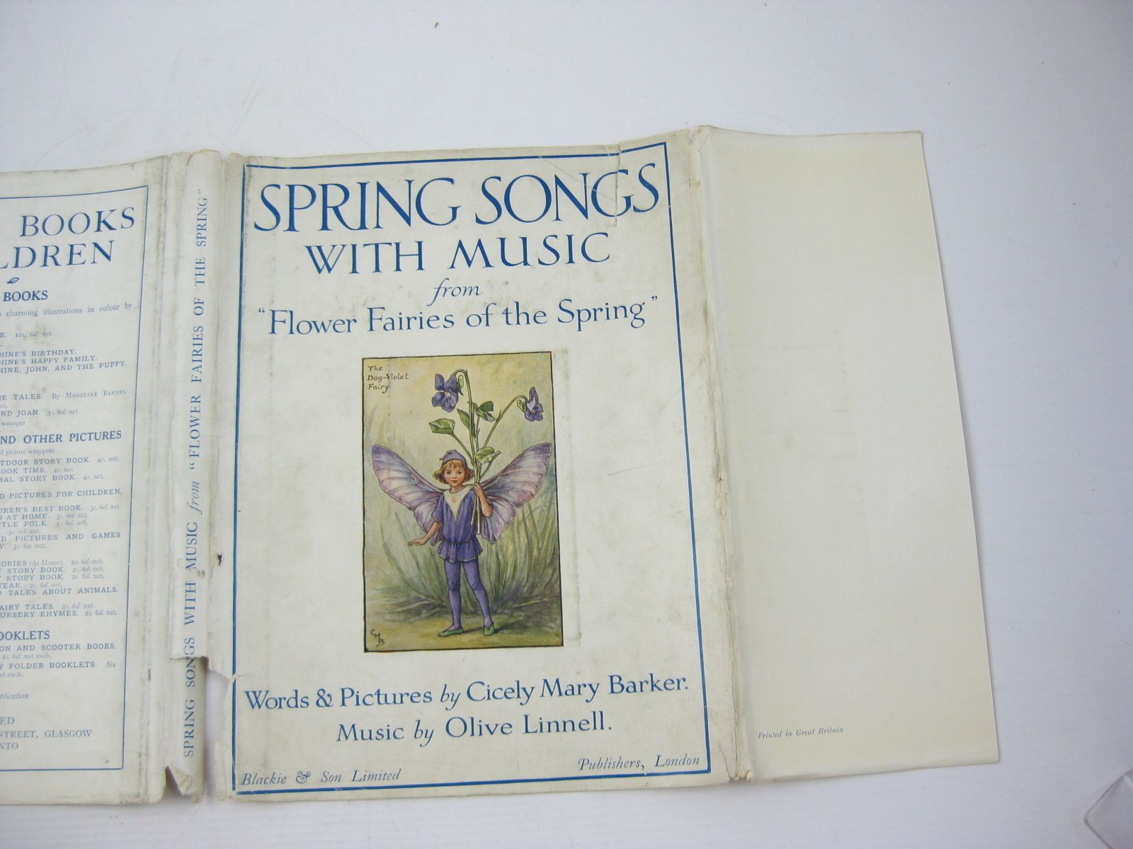 Photo of SPRING SONGS WITH MUSIC written by Barker, Cicely Mary illustrated by Barker, Cicely Mary published by Blackie & Son Ltd. (STOCK CODE: 737291)  for sale by Stella & Rose's Books