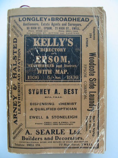 Photo of KELLY'S DIRECTORY OF EPSOM, LEATHERHEAD AND DISTRICT published by Kelly's Directories Ltd. (STOCK CODE: 807183)  for sale by Stella & Rose's Books
