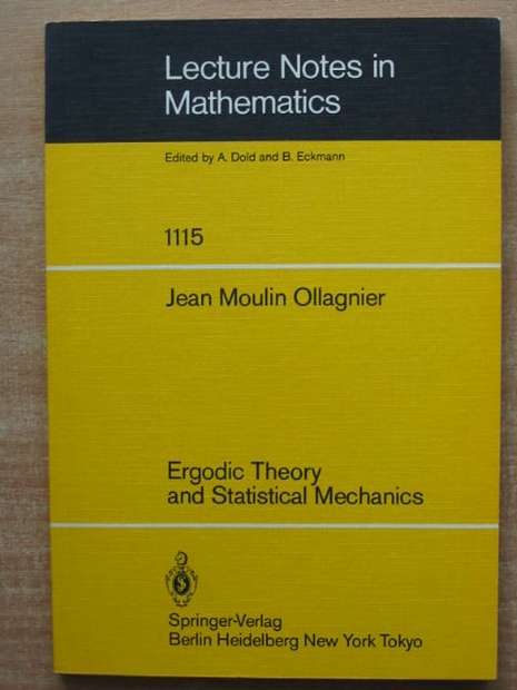 Photo of ERGODIC THEORY AND STATISTICAL MECHANICS written by Ollagnier, Jean Moulin published by Springer-Verlag (STOCK CODE: 807670)  for sale by Stella & Rose's Books