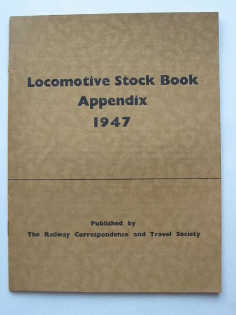 Photo of LOCOMOTIVE STOCK BOOK APPENDIX 1947- Stock Number: 808884