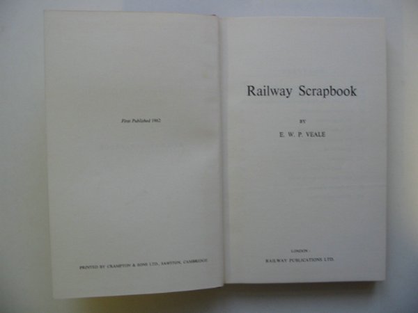 Photo of RAILWAY SCRAP BOOK written by Veale, E.W.P. published by Railway Publications (STOCK CODE: 811286)  for sale by Stella & Rose's Books