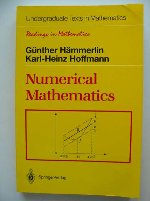 Photo of NUMERICAL MATHEMATICS written by Hammerlin, Gunther Hoffmann, Karl-Heinz published by Springer-Verlag (STOCK CODE: 812739)  for sale by Stella & Rose's Books