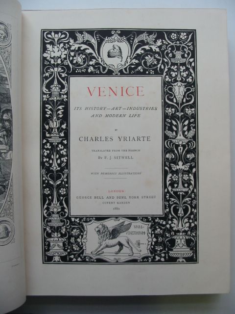 Photo of VENICE written by Yriarte, Charles published by George Bell & Sons (STOCK CODE: 817047)  for sale by Stella & Rose's Books