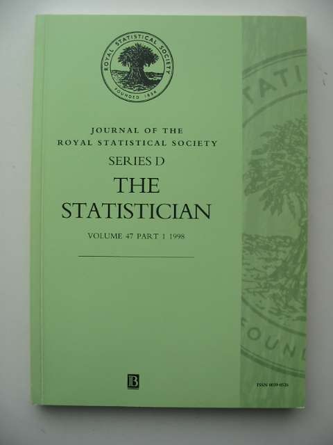 Photo of THE STATISTICIAN VOLUME 47 PART 1 1998 published by The Royal Statistical Society (STOCK CODE: 817366)  for sale by Stella & Rose's Books