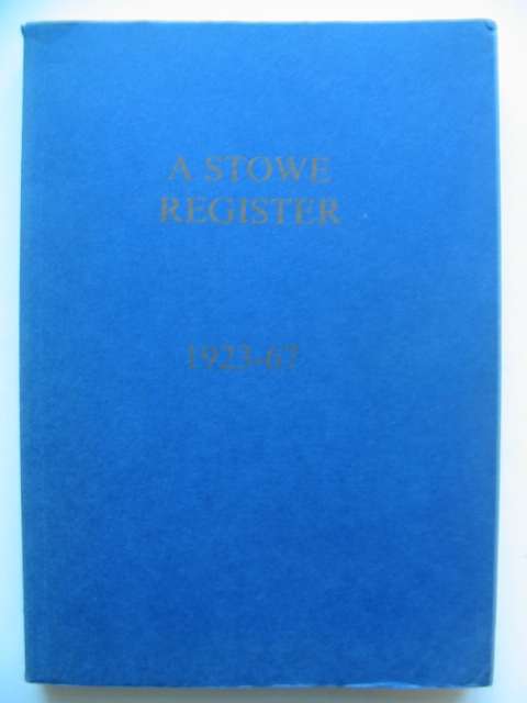 Photo of A STOWE REGISTER 1923-67 (STOCK CODE: 818195)  for sale by Stella & Rose's Books