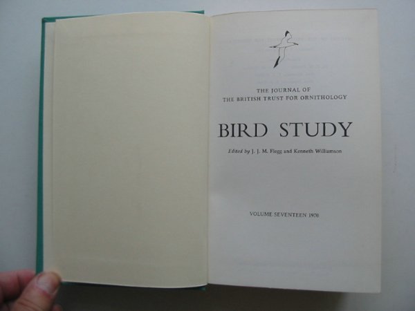Photo of BIRD STUDY VOLS. 17-18 written by Flegg, J.J.M. Williamson, Kenneth published by British Trust for Ornithology (STOCK CODE: 818243)  for sale by Stella & Rose's Books