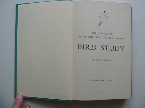 Photo of BIRD STUDY VOLS. 1962-1963 written by Coulson, J.C. published by British Trust for Ornithology (STOCK CODE: 818246)  for sale by Stella & Rose's Books