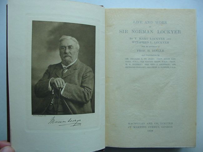 Photo of LIFE AND WORK OF SIR NORMAN LOCKYER written by Lockyer, T. Mary
Lockyer, Winifred L. published by Macmillan & Co. Ltd. (STOCK CODE: 823575)  for sale by Stella & Rose's Books