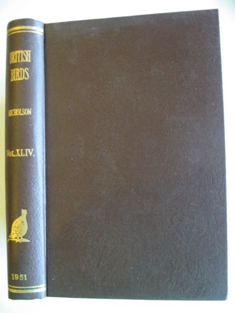Photo of BRITISH BIRDS VOL. XLIV written by Nicholson, E.M. published by H.F. &amp; G. Witherby Ltd. (STOCK CODE: 875008)  for sale by Stella & Rose's Books