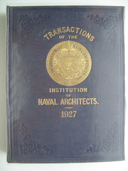 Photo of TRANSACTIONS OF THE INSTITUTION OF NAVAL ARCHITECTS VOLUME LXIX- Stock Number: 900443