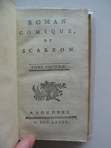 Photo of ROMAN COMIQUE DE SCARRON written by Scarron,  (STOCK CODE: 983508)  for sale by Stella & Rose's Books