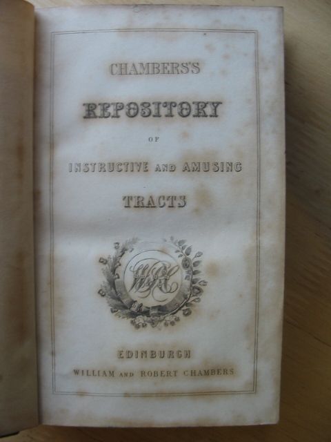Photo of CHAMBERS'S REPOSITORY OF INSTRUCTIVE AND AMUSING TRACTS published by William and Robert Chambers (STOCK CODE: 985817)  for sale by Stella & Rose's Books