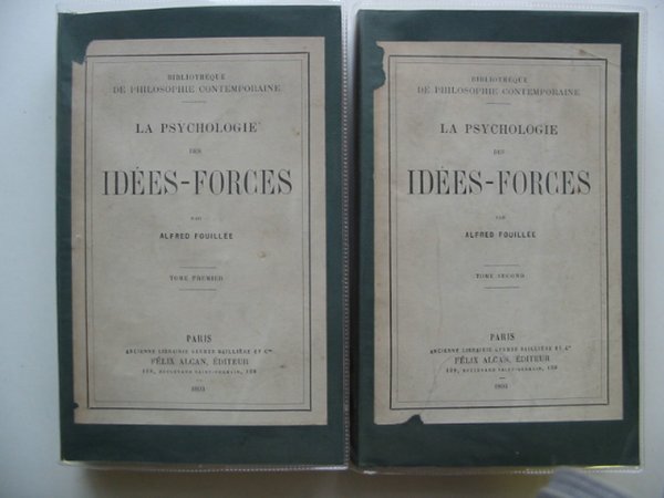 Photo of LA PSYCHOLOGIE DES IDEES-FORCES written by Fouillee, Alfred published by Felix Alcan (STOCK CODE: 990439)  for sale by Stella & Rose's Books